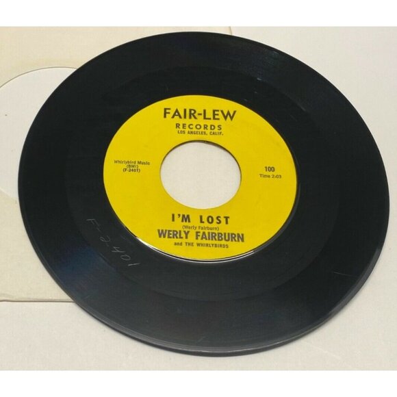 Werly Fairburn Thats Just How Bad It Is / Im Lost 45 Vinyl 60s Rockabilly VG+ - Picture 4 of 6